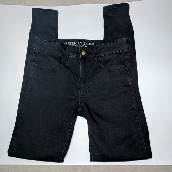 American Eagle Outfitters Denim - American Eagle | black skinny jeggings | 2